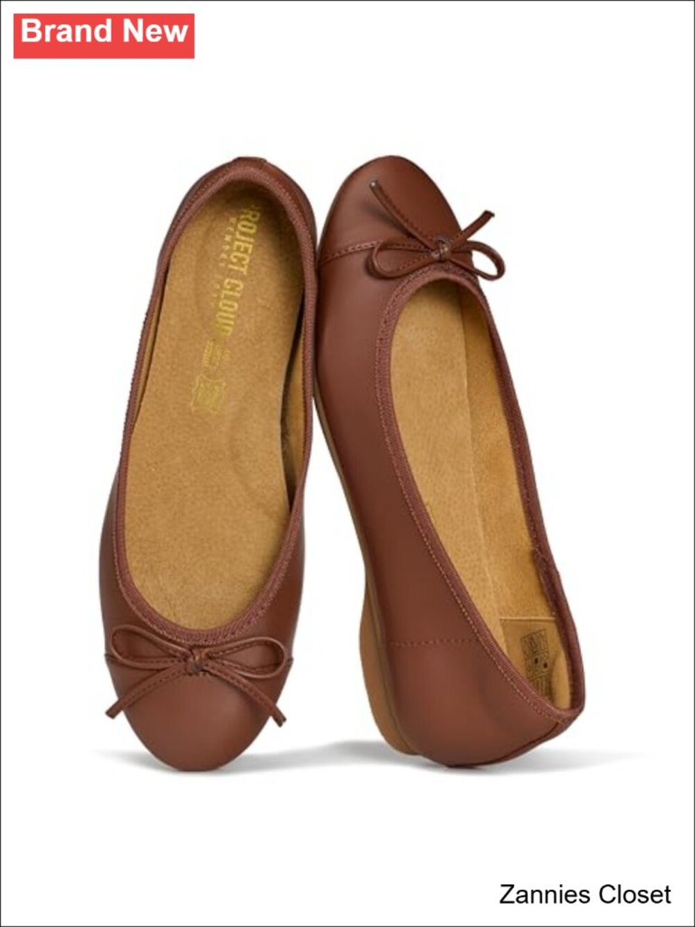 ✨ Leather Insole Ballet Flats Women's Comfort Dress Shoes Lightweight Non-Slip